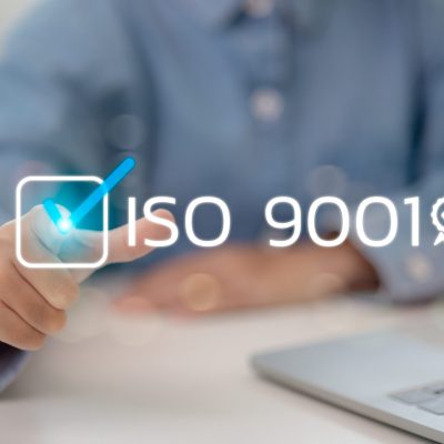 Businessmen choose ISO 9001 icons for certified and quality management of organizations. ISO 9001 Standard certification standardization quality control concept,